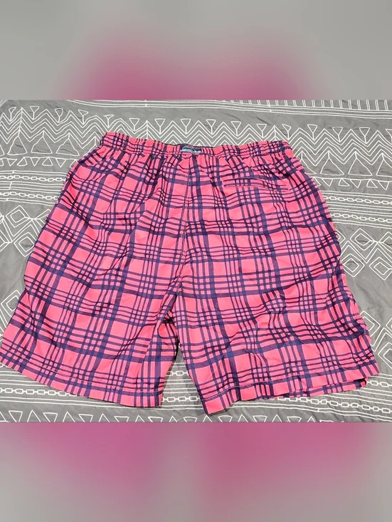 Johnnie-O Plaid Style Swim Trunks Size XL - Picture 8 of 9